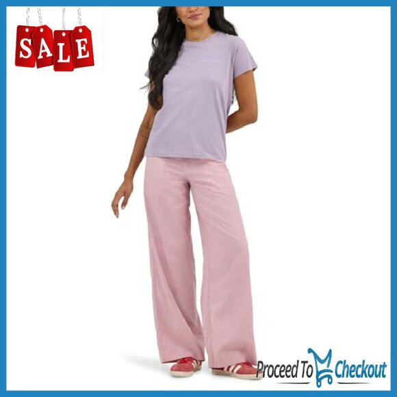 High Rise Loose Fit Drapey Trouser Pants 100% Cotton Casual - Picture 5 of 8